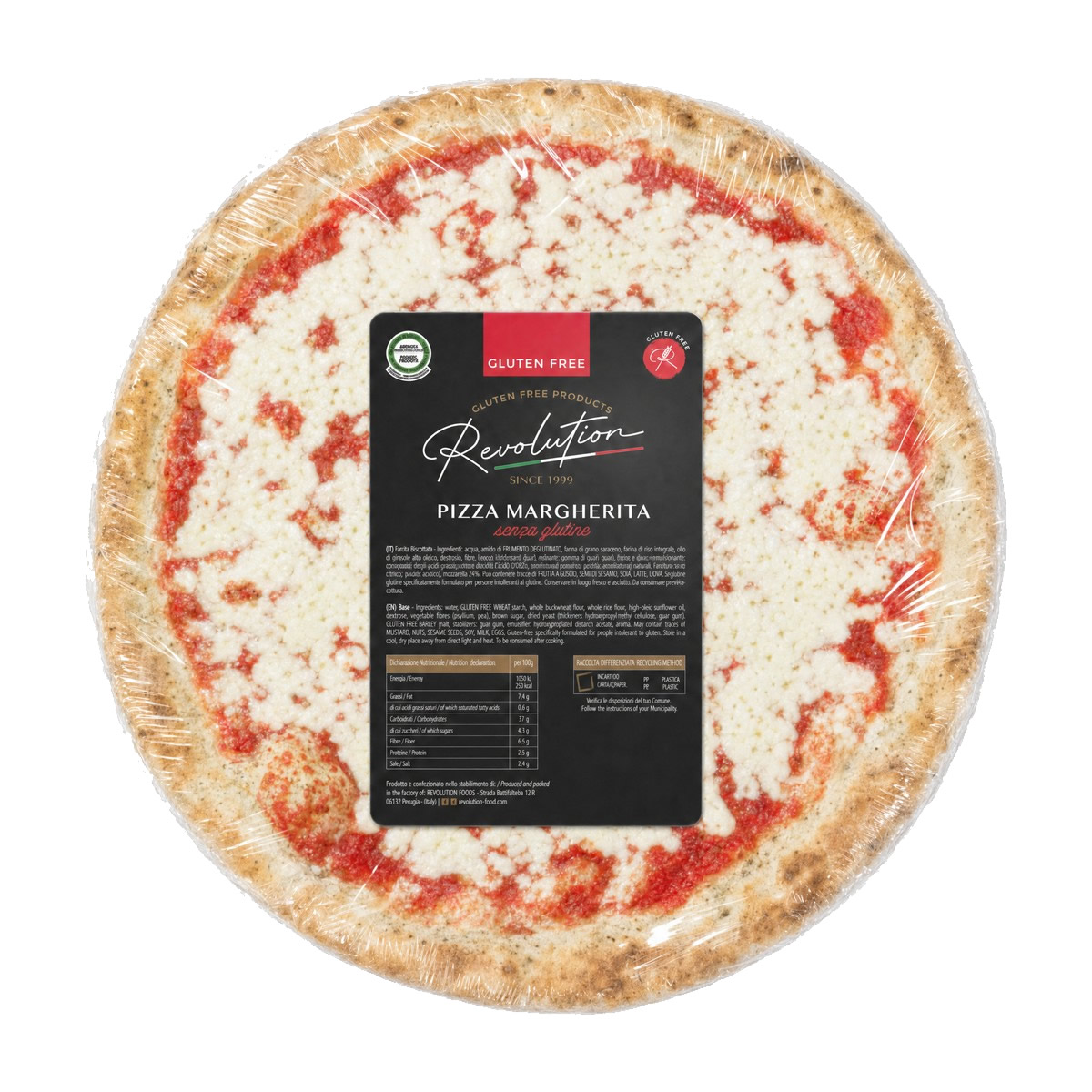 Pizza Margherita senza glutine
