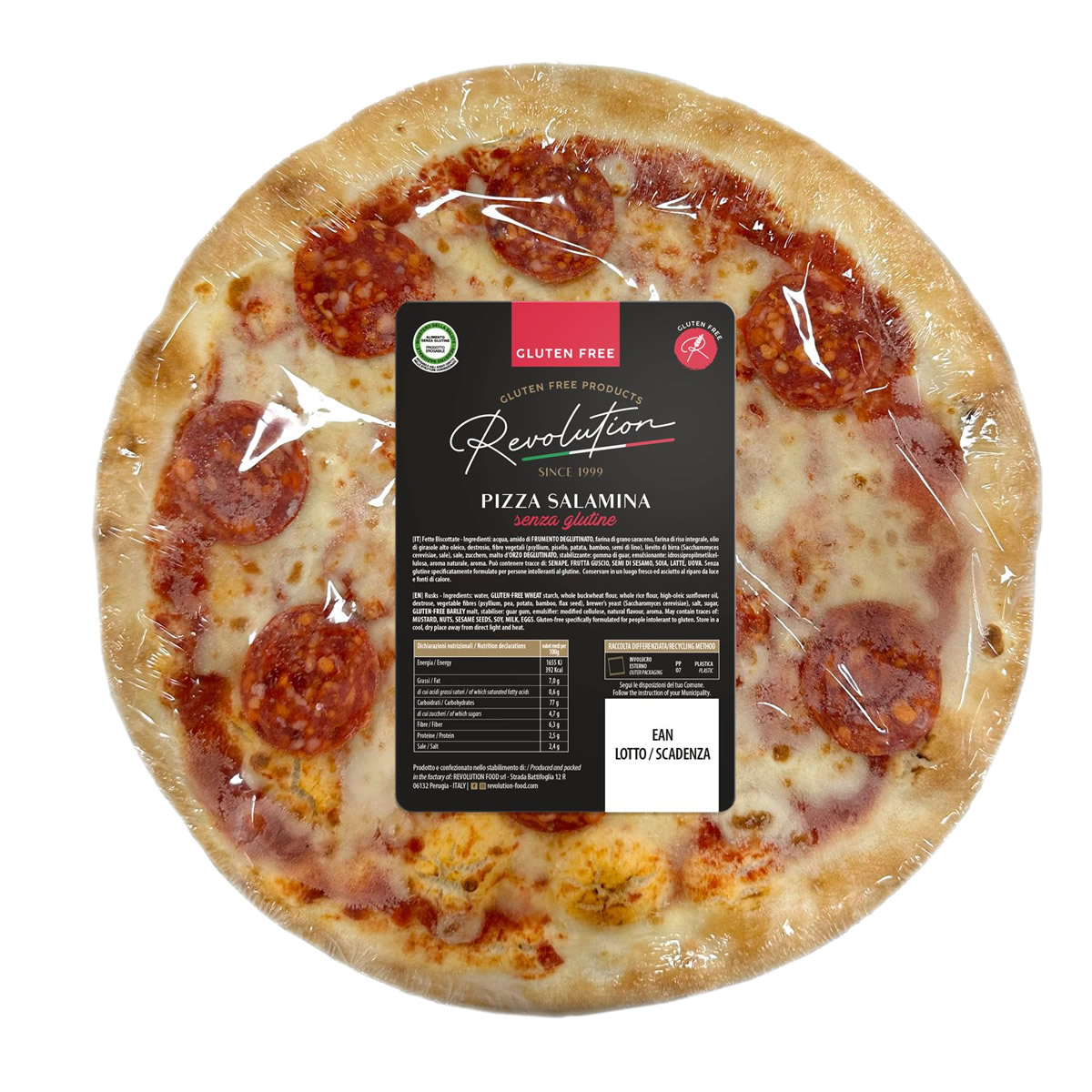 Pizza Salame senza glutine