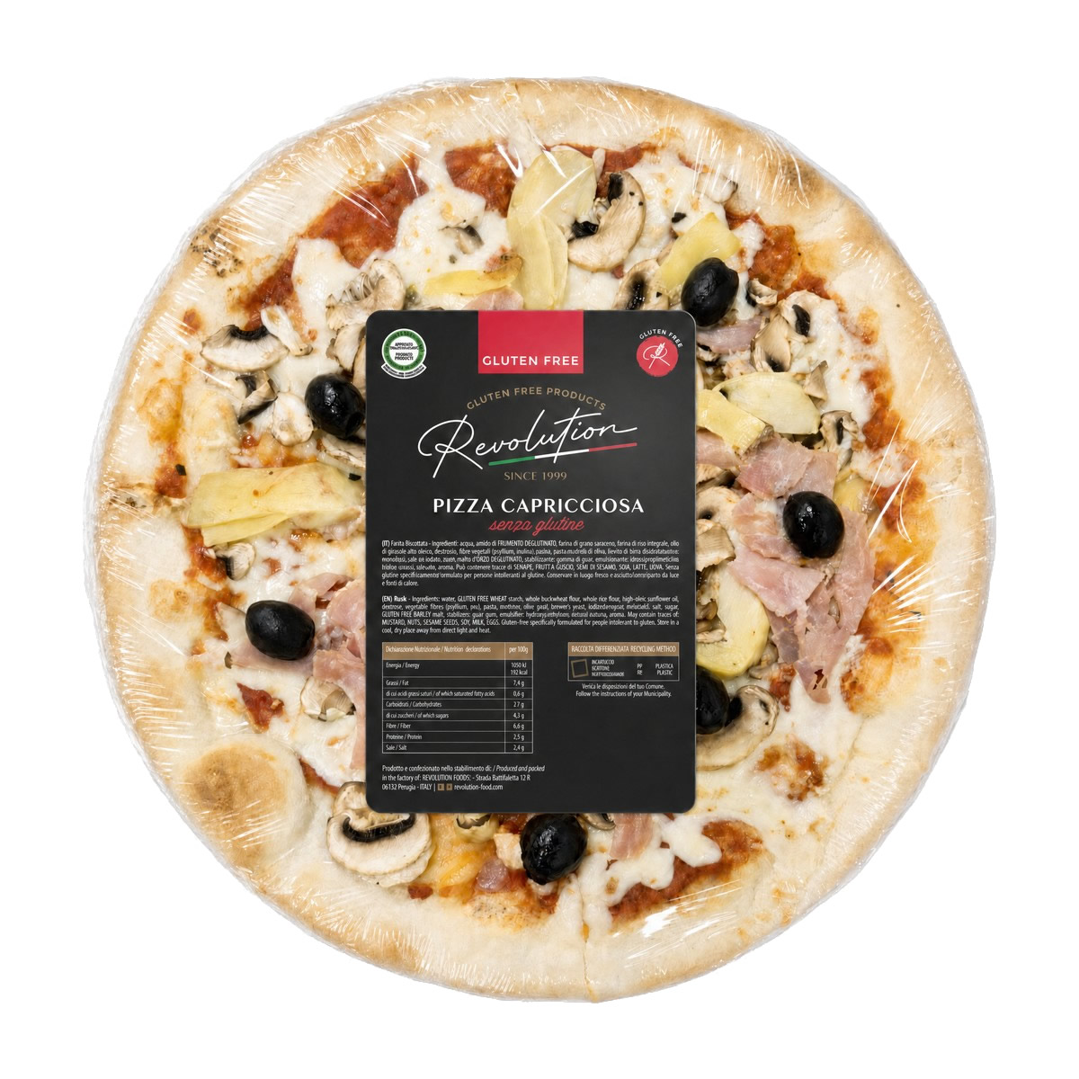 Pizza Capricciosa Senza Glutine