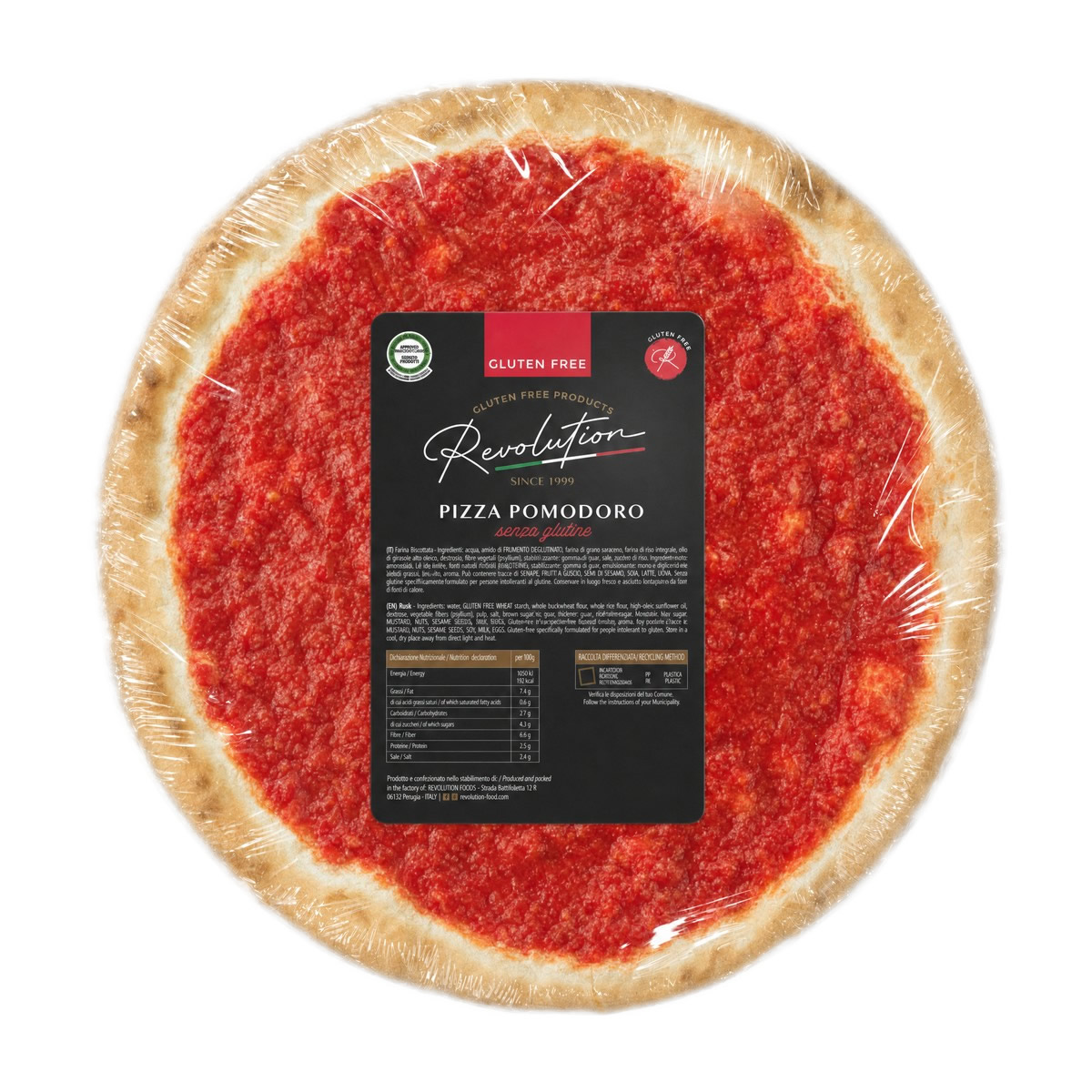 Pizza Pomodoro Senza Glutine