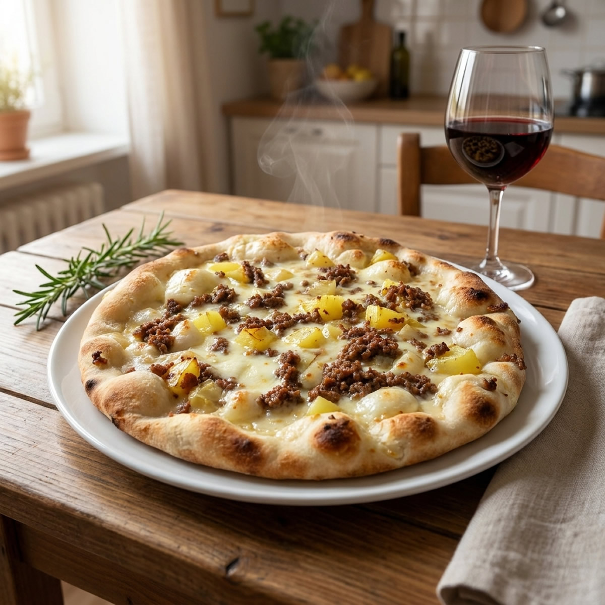 Pizza Porchetta e Patate senza glutine