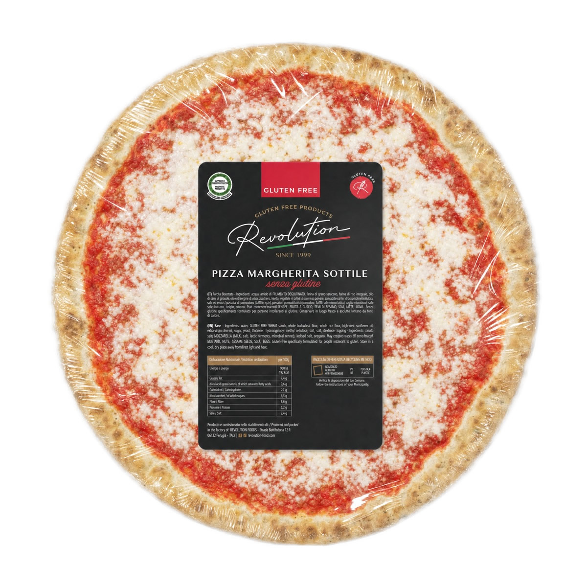 Pizza Margherita Sottile Senza Glutine